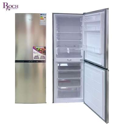 REFRIGERATEUR 300LITRES ROCH COMBINE 4TIROIRS GRIS image 1