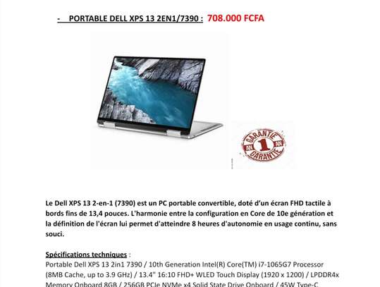 ORDINATEUR DELL XPS 13 2en1 (7390) 10th (GARANTIE 1 AN💯 ) image 3
