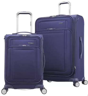 Set de deux valises SAMSONITE en tissu bleu image 6