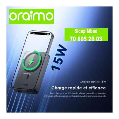 Power Bank Oraimo MagPower 15 10000mAh Charge Sans Fil image 1