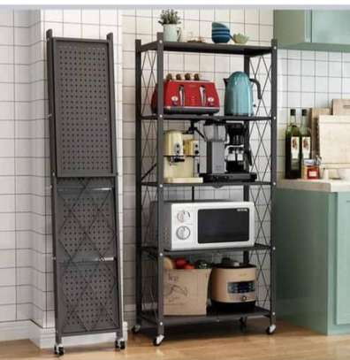 ETAGERE Rangement en Metal Pliable 5 Niveaux image 1