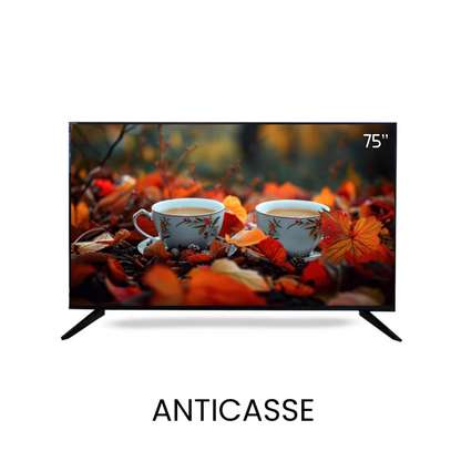 TÉLÉVISEUR 75POUCES WIWLIL SMART ANDROID 4K ANTICASSE image 1