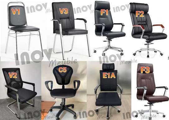 Chaise et fauteuils de bureau image 1