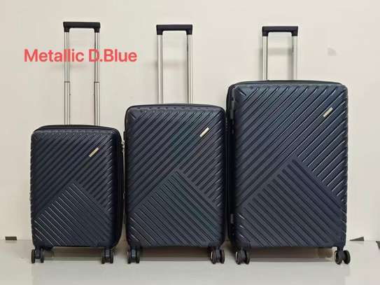 Ensemble 3 valises  bordeaux métallisé design image 7