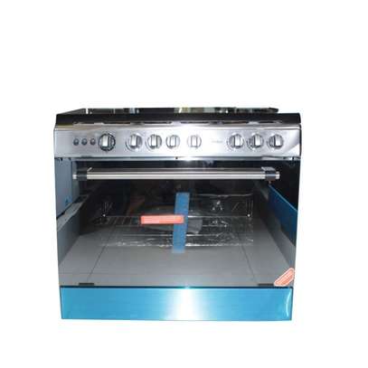 CUISINIERE MIDEA 5FEUX 90X60 INOX FULL OPTIONS image 2