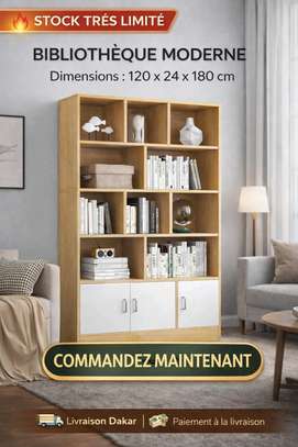 BIBLIOTHÈQUE MODERNE – ÉLÉGANCE & RANGEMENT image 3