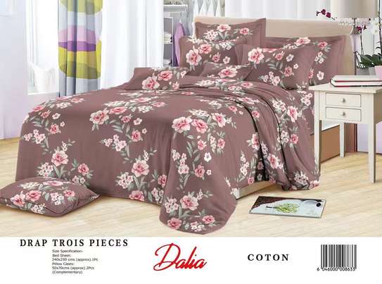Dalia ensemble draps coton 3 pièces motifs modernes image 6