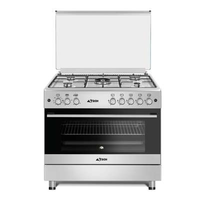 CUISINIERE ASTECH 5FEUX 90X60 A GAZ AVEC FOUR A GAZ image 1