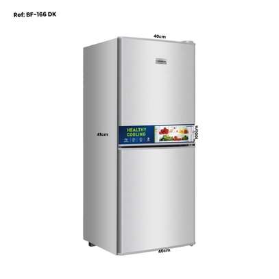 REFRIGERATEUR DESKA COMBINE 2TIROIRS PM GRIS BF166DKG image 1