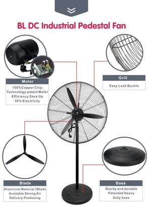 Ventilateur sur pied industriel avec lame en Aluminium image 1