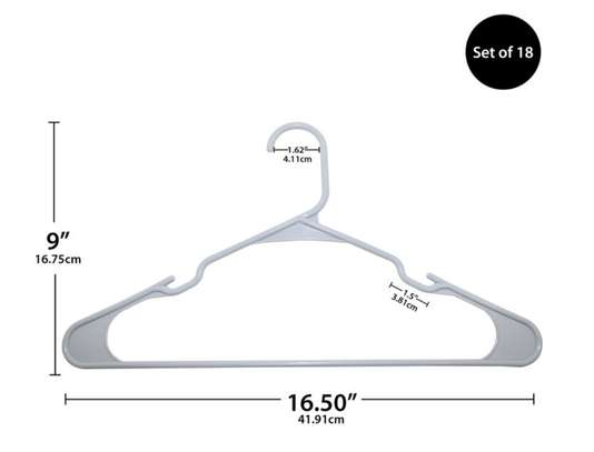 Pack de 18 cintres en plastiques image 2