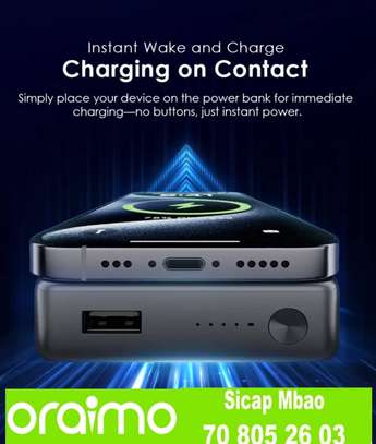 Power Bank Oraimo MagPower 15 10000mAh Charge Sans Fil image 5
