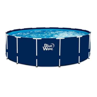 Blue Wave  Piscine de cadre bleu marine au-dessus du sol image 2