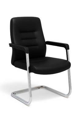 Chaises visiteur métal chromé confort bureau design image 3