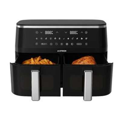 Astech friteuse double 2 paniers noir sans huile image 1