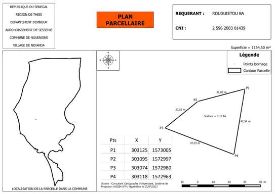Terrain habitation Ndianda image 1
