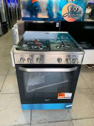 CUISINIERE HOTPOINT 4FEUX A GAZ 60X60 FOUR A GAZ GRIS image 6