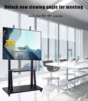 Support Tv mobile sur roulettes pour 50-98" pouces image 4
