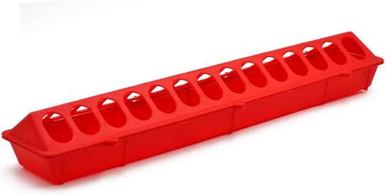 Mangeoire plastique 50cm (rouge) image 2