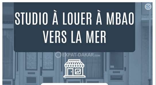 🔶️️STUDIO NEUF🔶️ JAMAIS HABITÉ À MBAO VERS LA MER  LOYER image 1