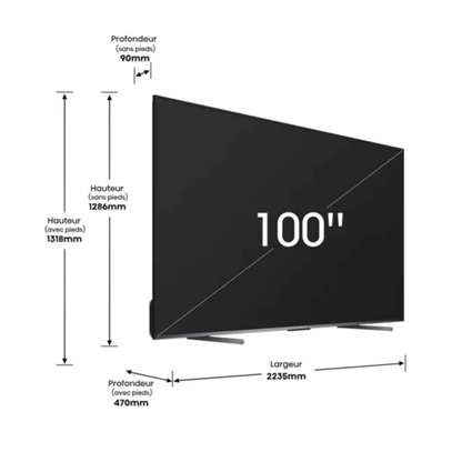 TELEVISEUR HISENSE 100POUCES UHD 4K 8BITS+FRC 100U7Q image 2