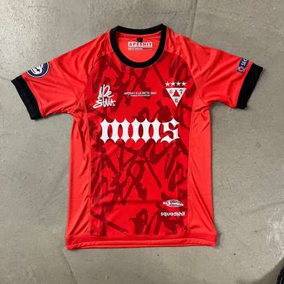 Maillot Football Rouge S/M Tissu Respirant image 2