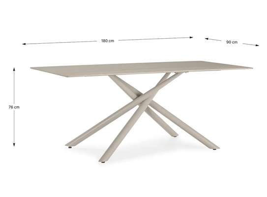 Table à manger LOUANE en marbre beige + 4 chaises (Discover) image 5