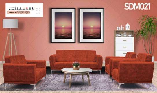 Salons  7 place s tissu simili cuire image 2