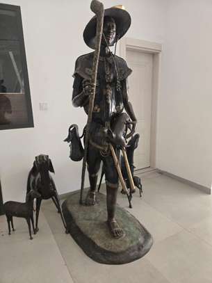 Splendide statue en Bronze "Berger Peul" image 2