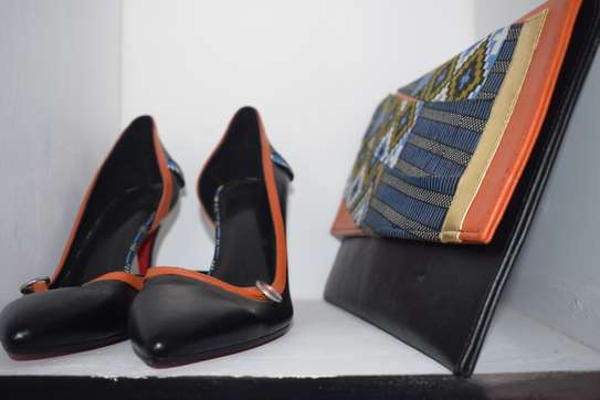 Purse and high heels image 2