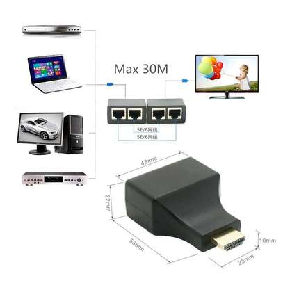 Extension HDMI 1080p vers double port RJ45 image 2