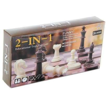 Funny Jeu de société Funny, Échecs et Dames 2 en 1 image 2