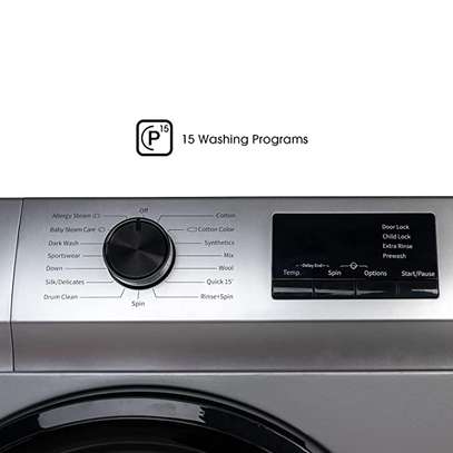 MACHINE A LAVER HISENSE 7KG FRONT LOAD GRIS WFVB7012MT image 4
