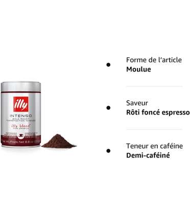 ILLY Café en grains ou Moulu Torréfié Arabica - 250grs - Médina