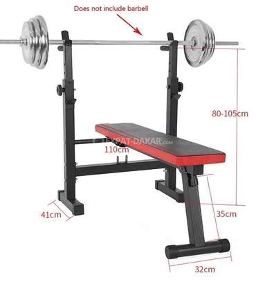 Banc de Fitness Multifonctionnel avec Support D'haltères image 14