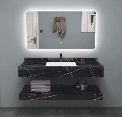 Meuble salle de bain  LED avec rangements image 6