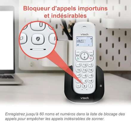 Téléphone fixe sans Fil solo DECT - VTech CS1550 image 8