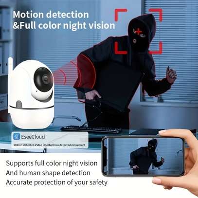 Caméra de surveillance WiFi audio Bidirectionnelle, Rotative image 2