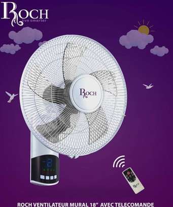 VENTILATEUR 18PLUCES ROCH MURAL AVEC COMMANDE image 2