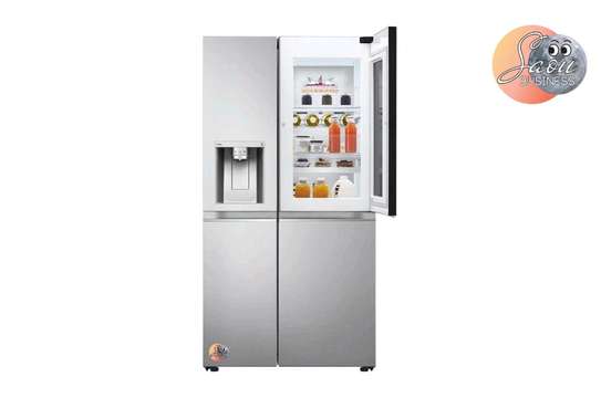 REFRIGERATEUR LG SIDE BY SIDE KNOCK KNOCK AVEC FONTAINE GRIS image 4