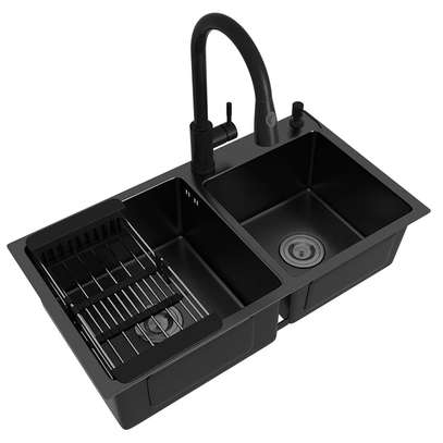 Évier cuisine américaine 2 bacs+Robinet image 12
