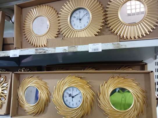 horloge murale 3d avec miroir 3PCS image 1