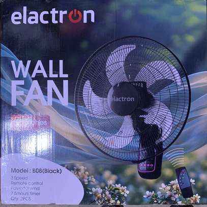 VENTILATEUR 18POUCES ELACTRON MURAL AVEC TÉLÉCOMMANDE NOIR image 1
