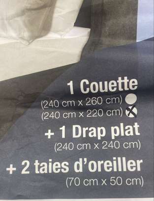 Couette +drap et 2 taies d oreillers image 7
