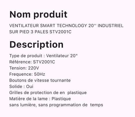 Binatone ventilateur sur pied noir 5 pales réglable image 2