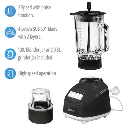 Midea - Mixeur avec broyeur - 1 Litre (MJ-BL6008BW) image 14