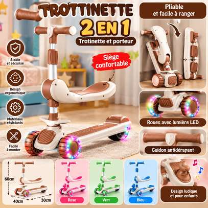 Trottinette évolutive pour enfant de 3 à 8 ans image 2