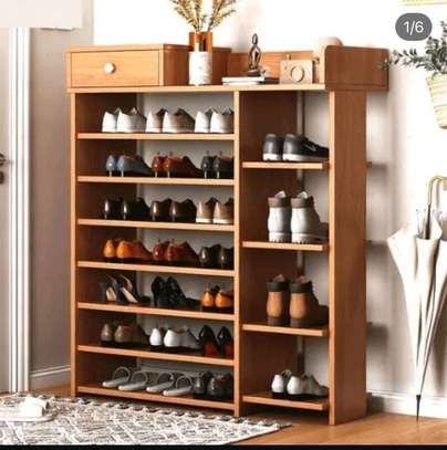 Meuble rangement de chaussures en bois image 2