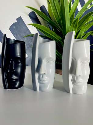 Ensemble 2 vases céramique blanc cassé motif cœur image 15