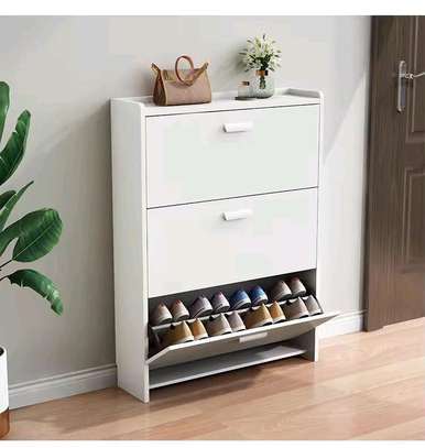 Armoire de rangement chaussures en bois image 2
